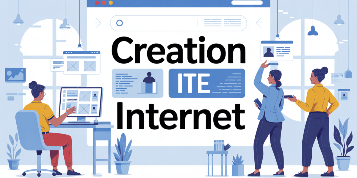 illustration equipe creation site internet Limitless