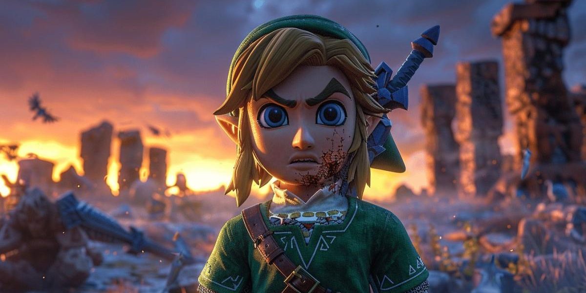 Zelda : illustration de Link sur Nintendo Switch 2