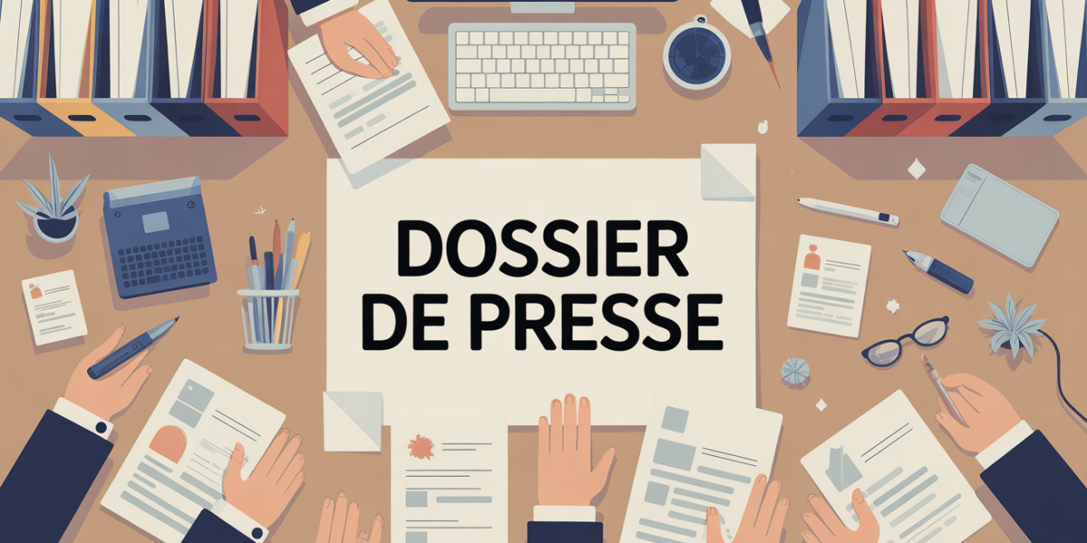 illustration bureau communication dossier de presse