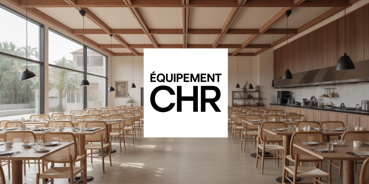 Salle restaurant professionnelle équipée CHR mobilier vaisselle logistique