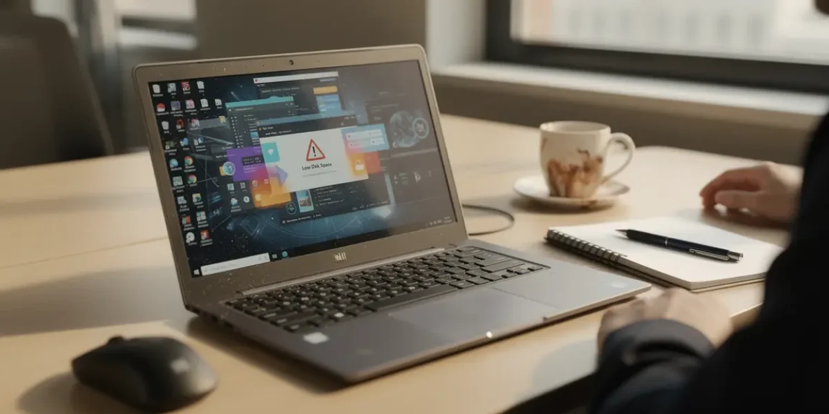 ordinateur Windows notification espace disque plein