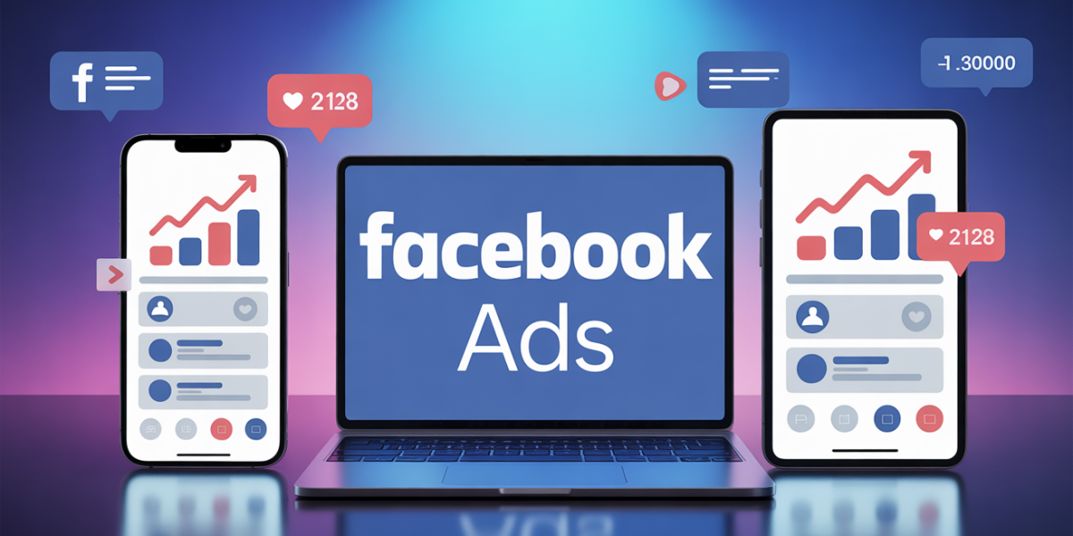 Graphiques croissance Facebook Ads sur appareils