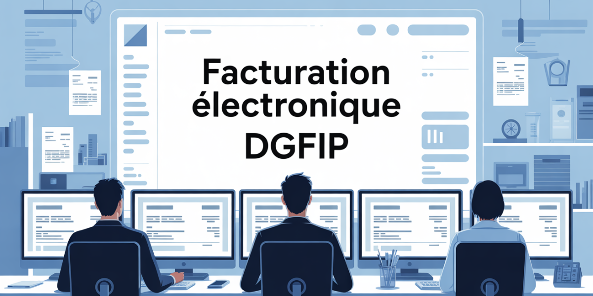 Scène bureau facturation électronique DGFiP