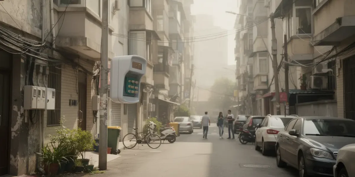 rue urbaine immeuble fibre optique prise terminale