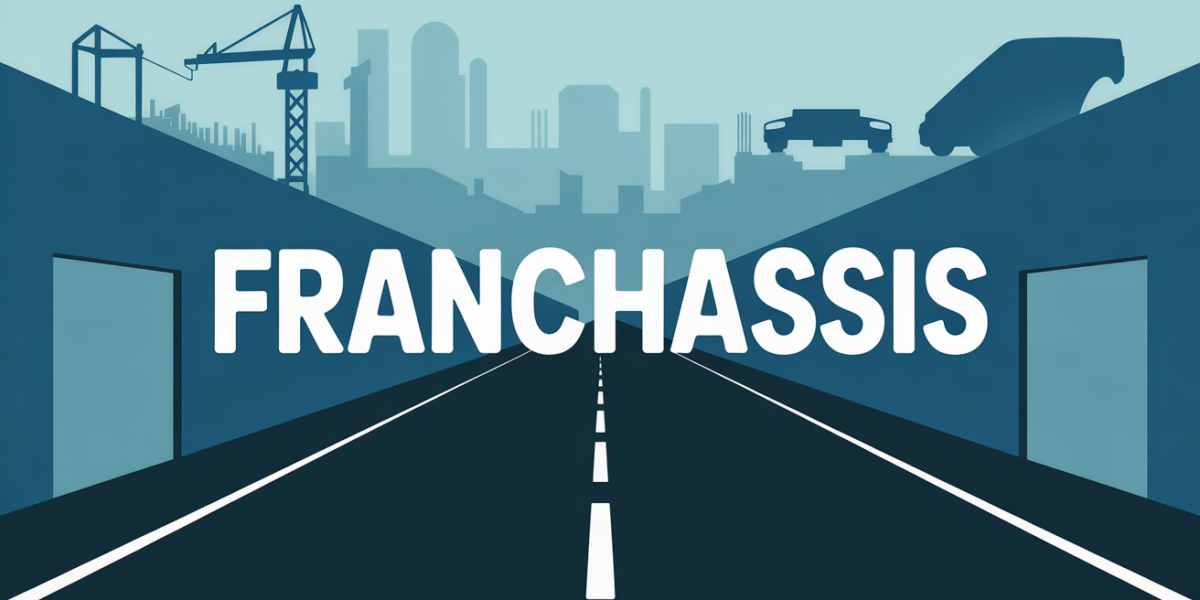 franchassis route et ateliers auto bâtiment moderne