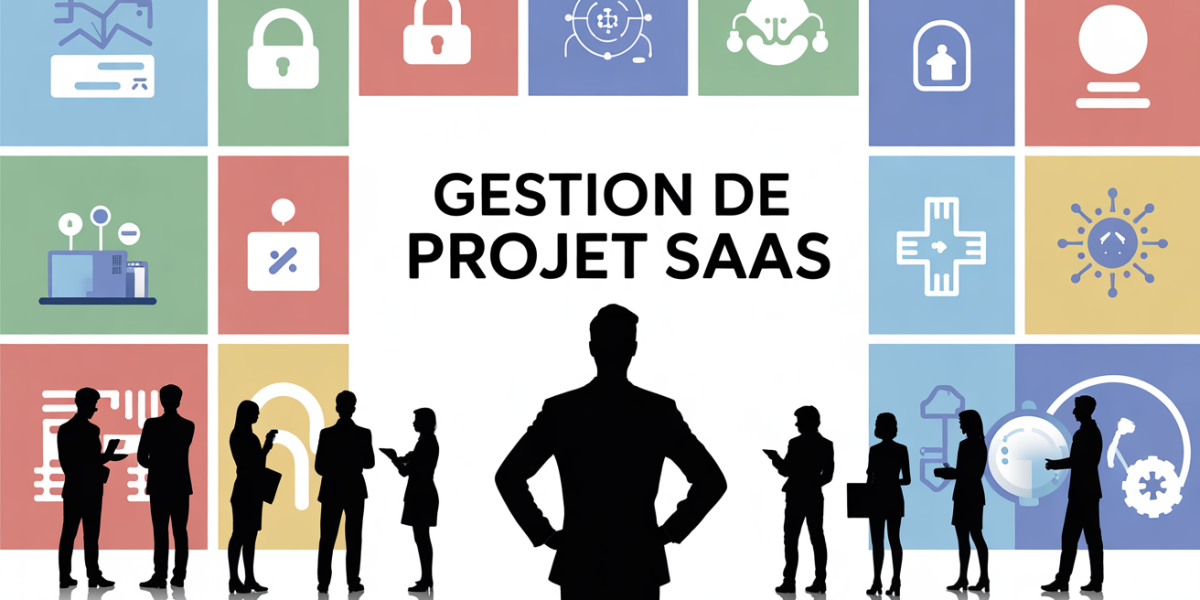 Chef de projet devant tableau de bord digital gestion SaaS