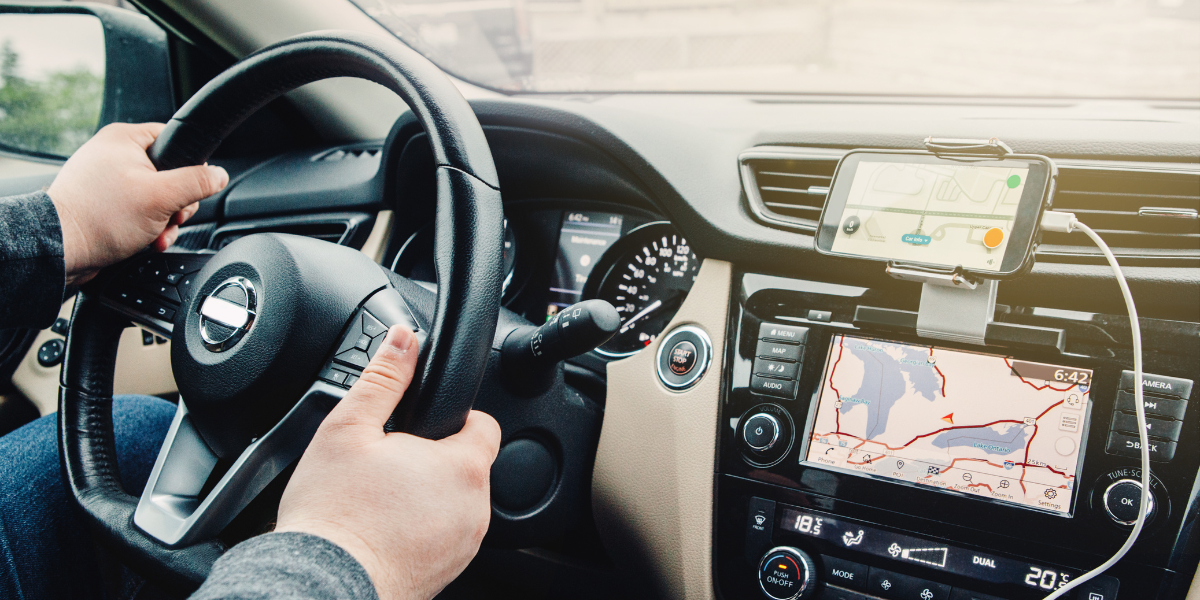 Google Maps sur une voiture