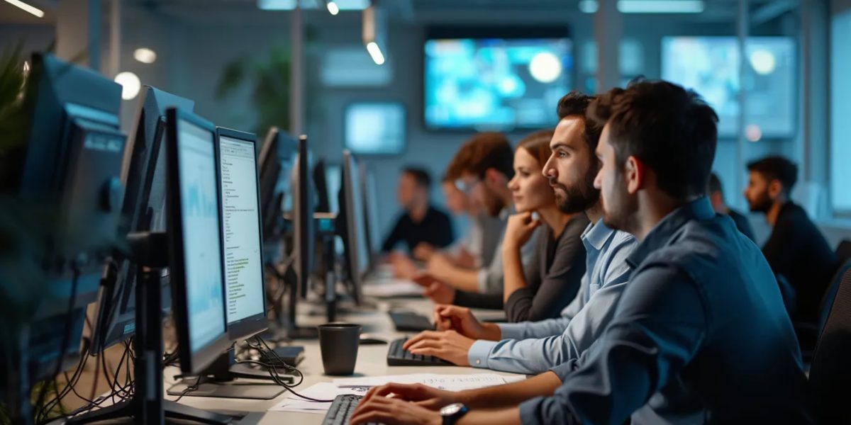 maintenance informatique : étudiants en formation informatique en ligne