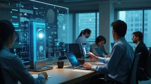 données biométriques : illustration représentant la biométrie pour la sécurité professionnelle