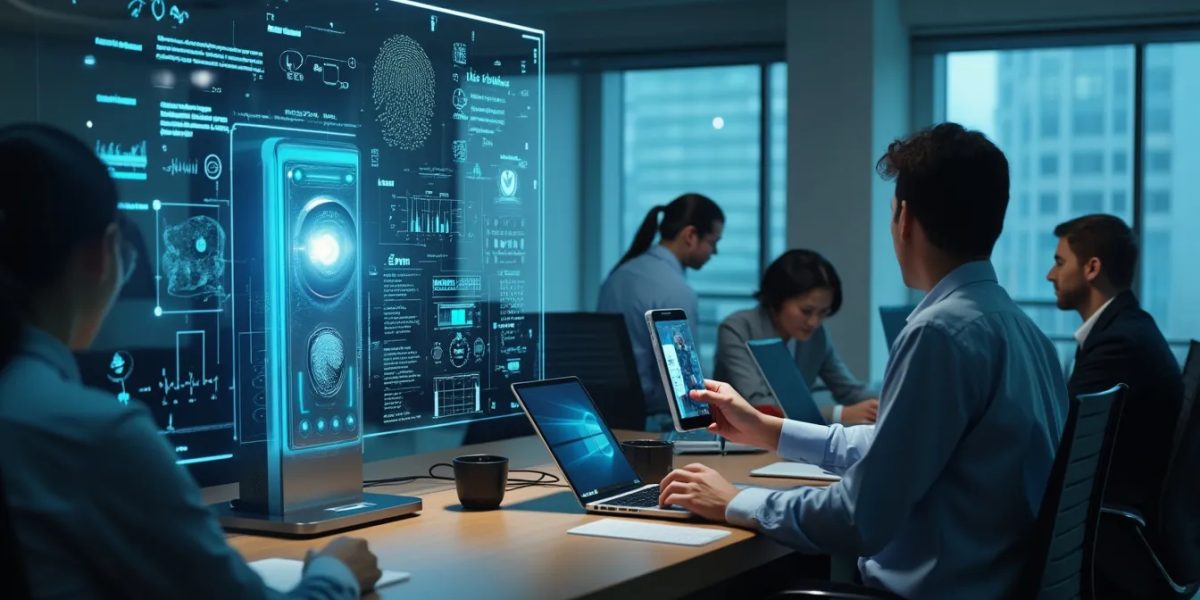 données biométriques : illustration représentant la biométrie pour la sécurité professionnelle