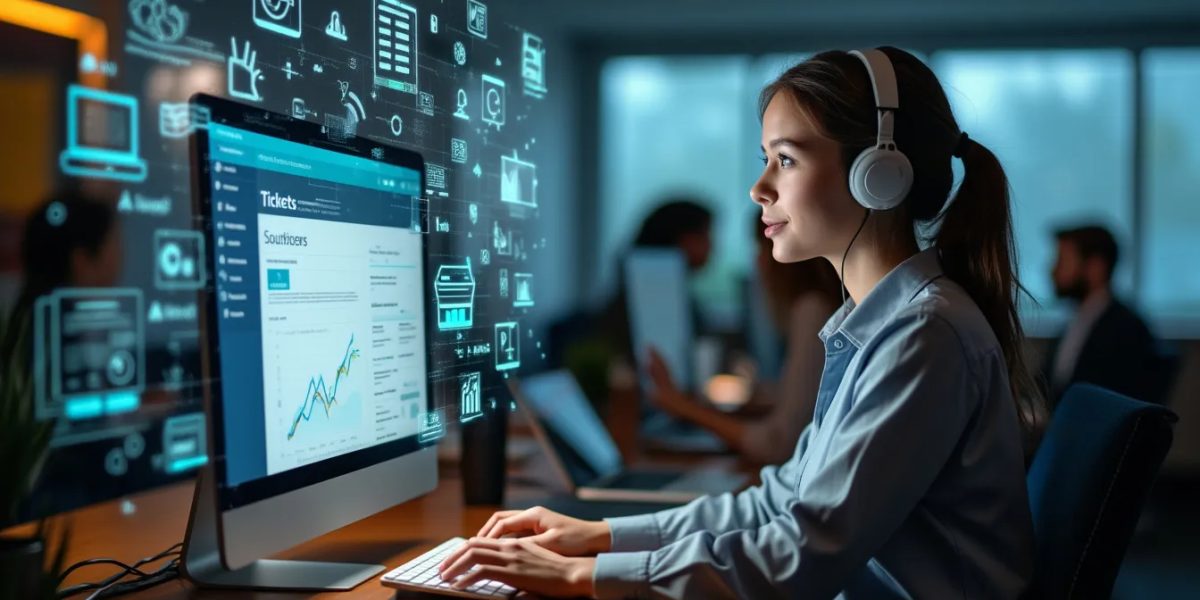 ticketing : interface d'un logiciel de ticketing avec gestion des tickets clients