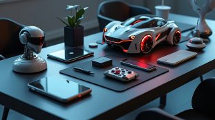 innovation technologique : représentation futuriste de technologies avancées telles que l'IA, le quantum computing et la blockchain