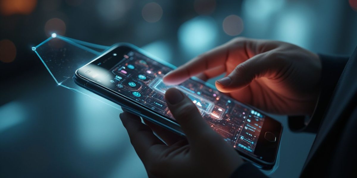 écrans pliables : smartphone avec écran flexible en position pliée