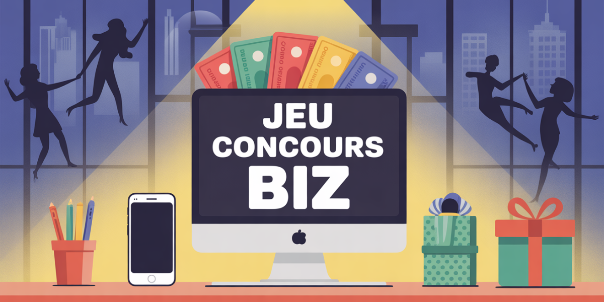 illustration jeu concours biz bureau moderne