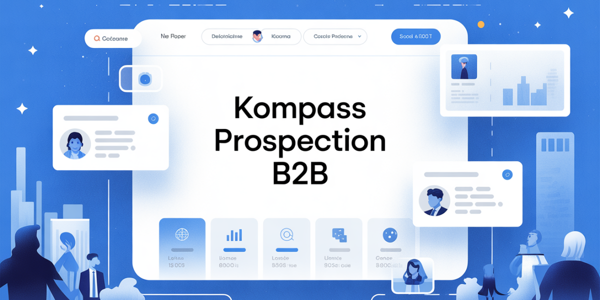 illustration kompass interface digitale b2b