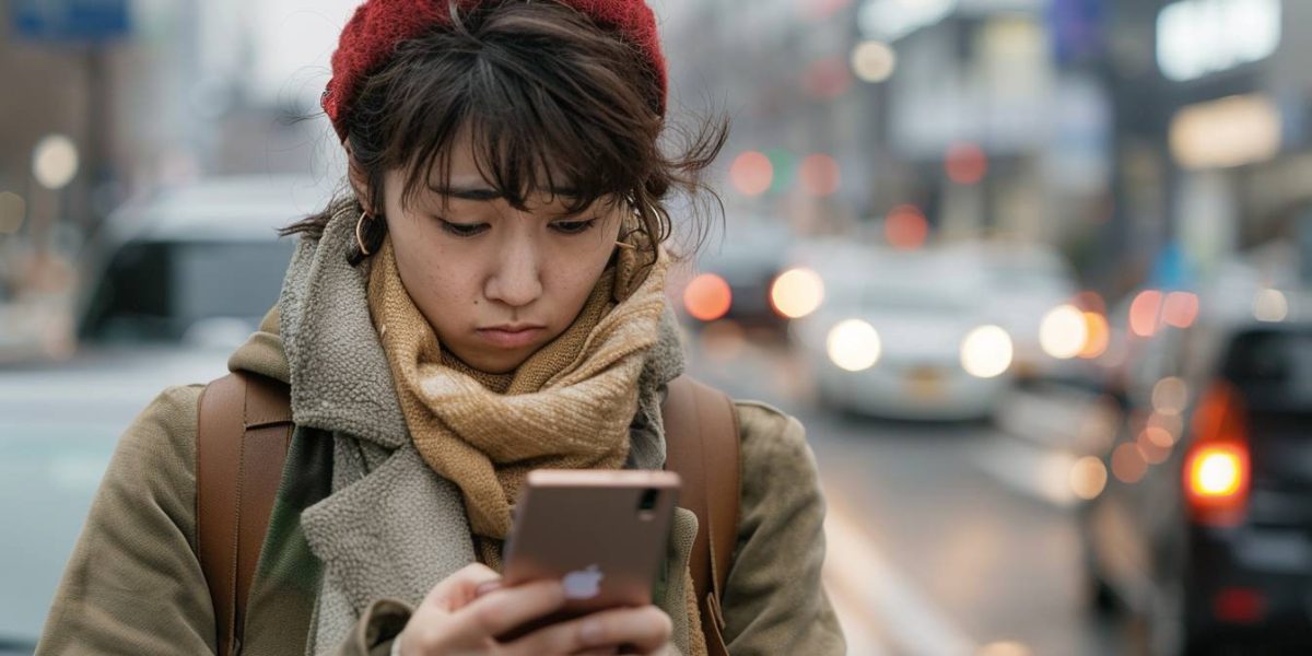 relance SMS : téléphone affichant une conversation de SMS non répondu