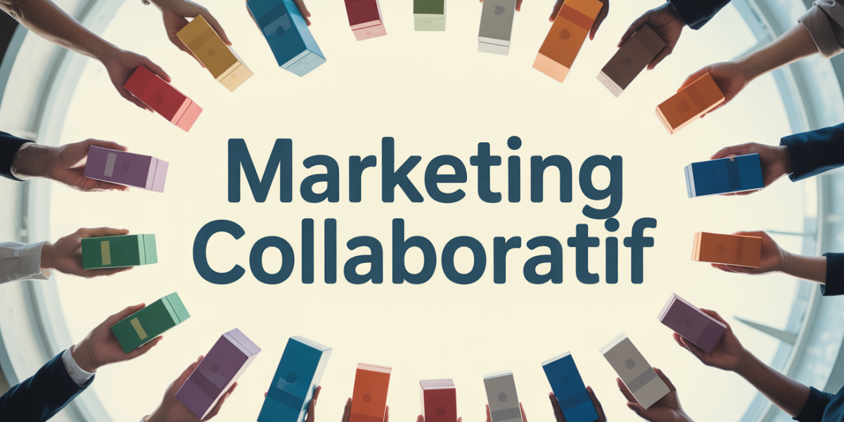 Scène de communauté testant des produits marketing collaboratif