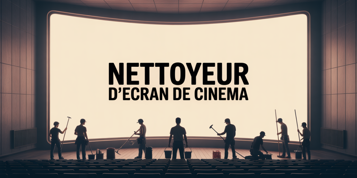 nettoyeur ecran cinema harnais outils nocturne
