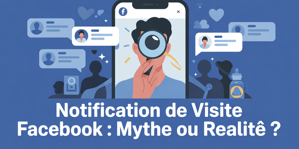 illustration notification visite facebook mythe realite profil