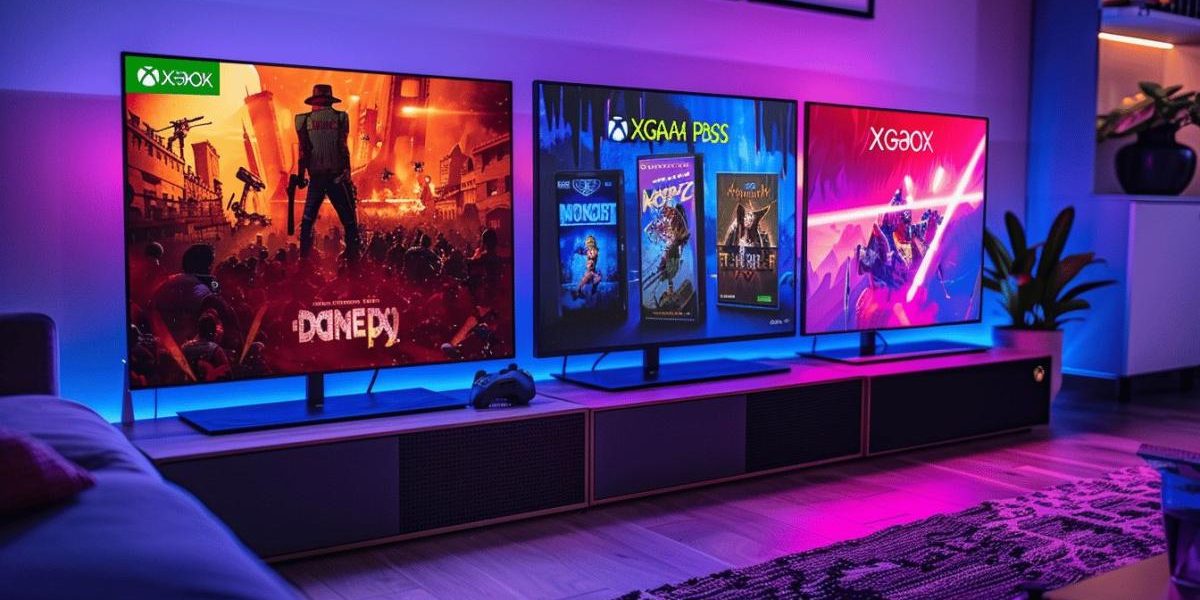 Xbox Game Pass : illustration mettant en avant Grand Theft Auto V et autres jeux disponibles sur le service