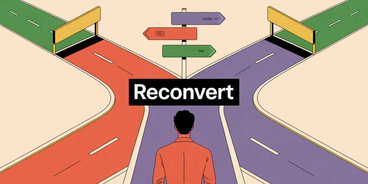 illustration reconvert trois chemins reconversion professionnelle