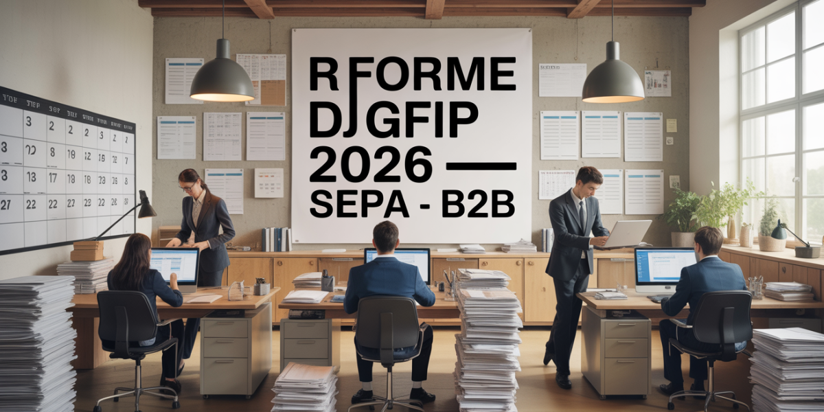 Illustration réforme DGFiP SEPA B2B entreprise