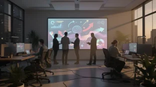 Collaboration Semji sur écran SEO IA