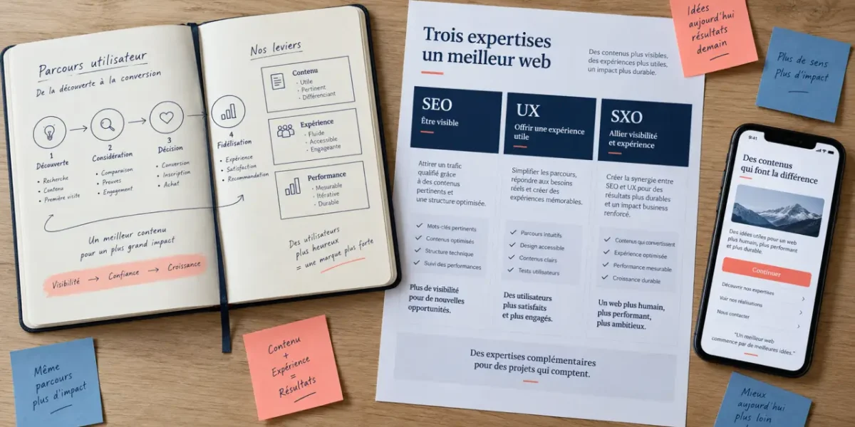 SEO UX : parcours clair et conversion sur blog