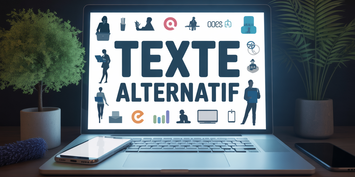 Visuel accessibilité, texte alternatif, site web