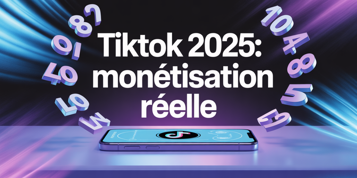 TikTok 2025 monétisation smartphone chiffres visuels