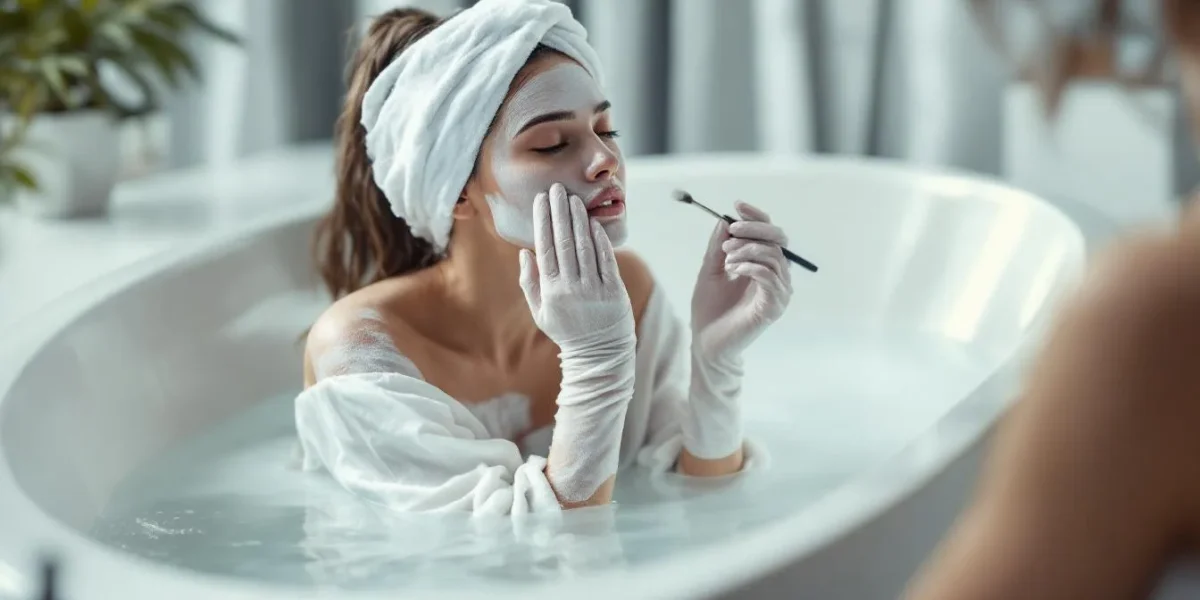 peindre baignoire : outil et peinture prêts pour rénover une baignoire