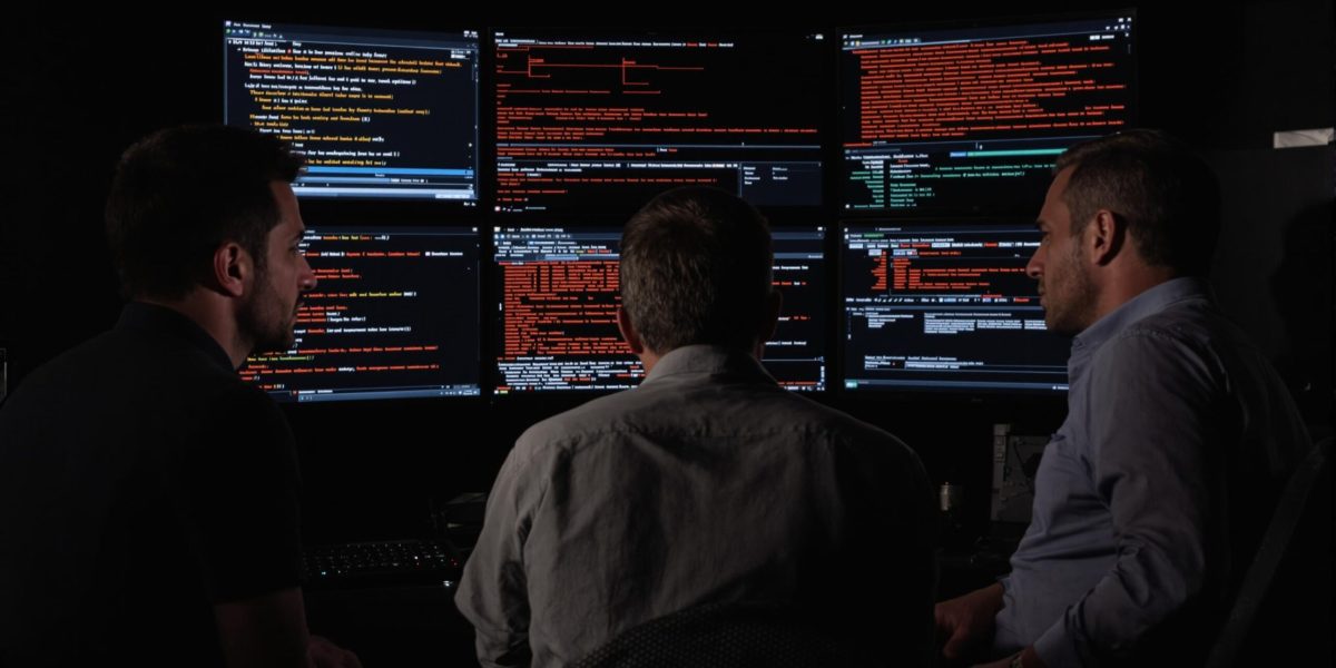 cyberattaque : représentation graphique d'une cyberattaque sur un système informatique militaire