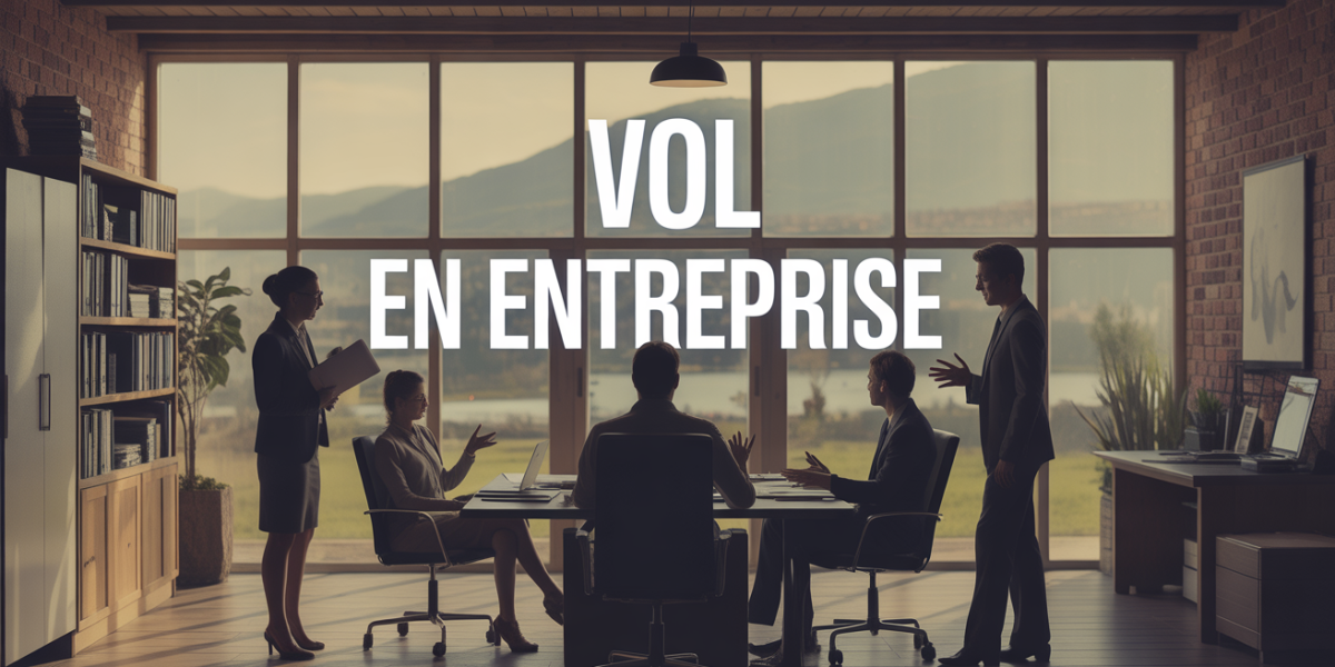Image de vol en entreprise scene bureau moderne